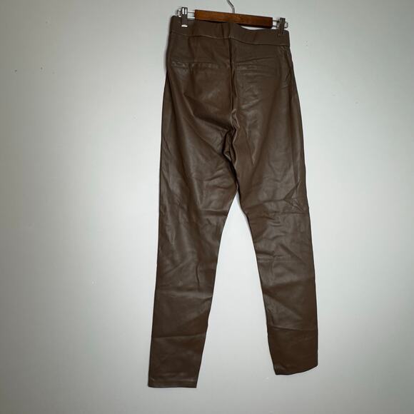 Blank NYC You Matter Brown Faux Leather Pull-On Pants NWT Size 30 - Picture 6 of 9